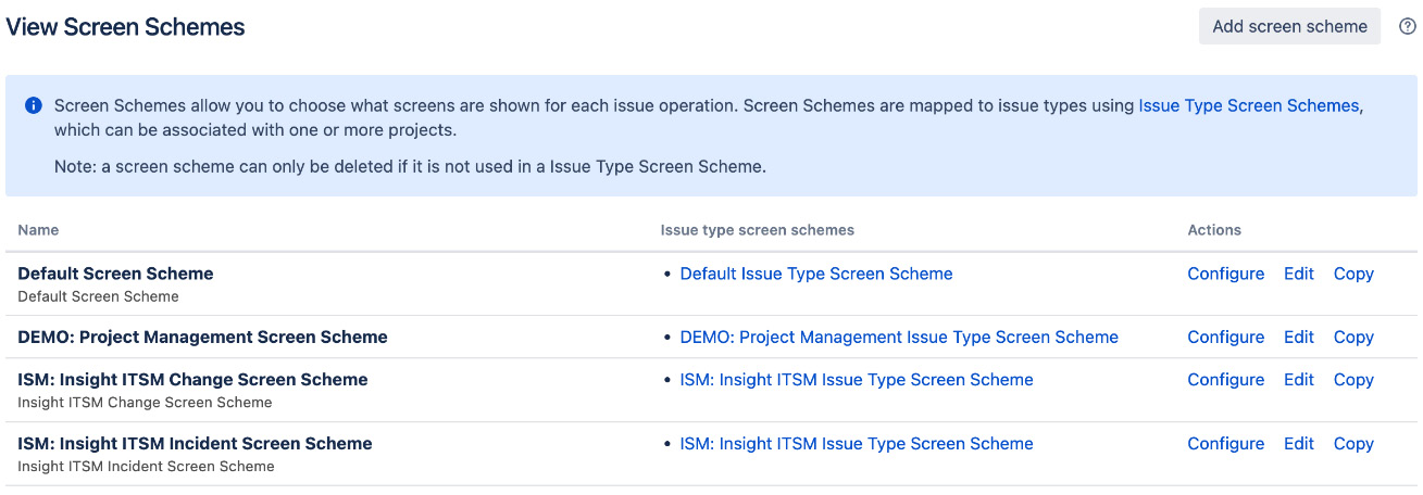 Figure 6.6 – View Screen Schemes 