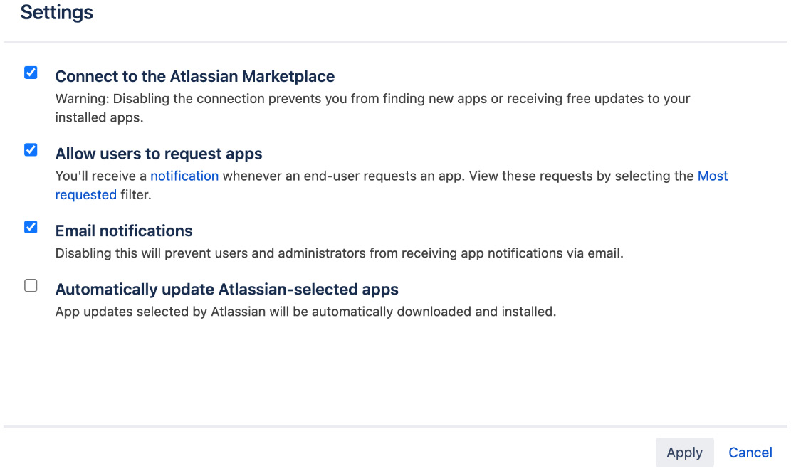 Figure 12.11 – UPM settings 
