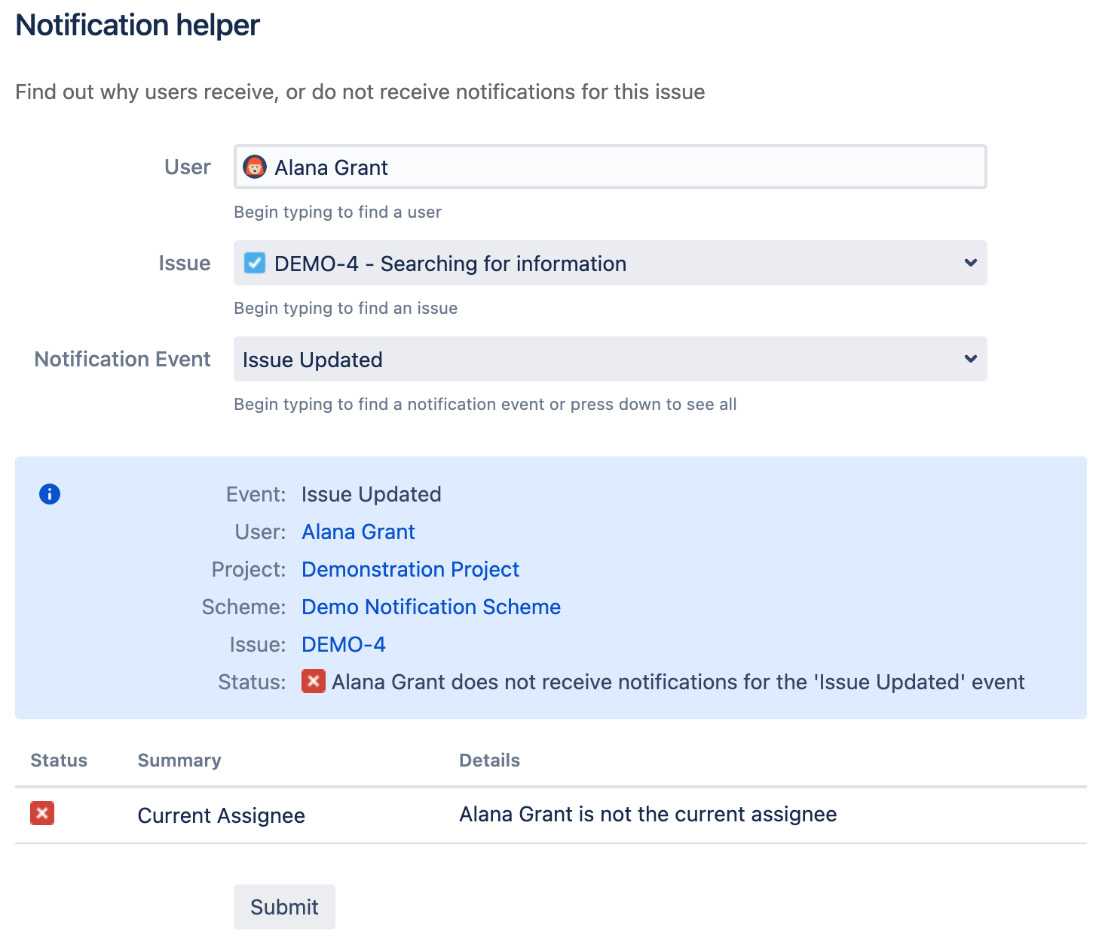 Figure 8.13 – The Notification helper page 