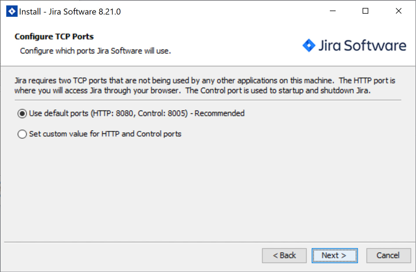 Figure 1.8 – Jira installation step 6 