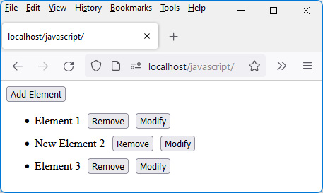 Figure 5.14 – Editing a list item 