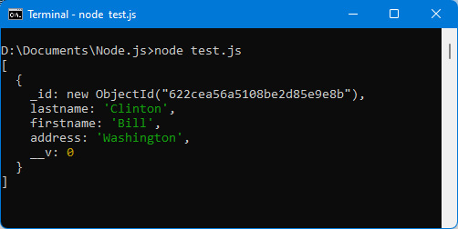 Figure 8.9 – Using the exec(callback) method 