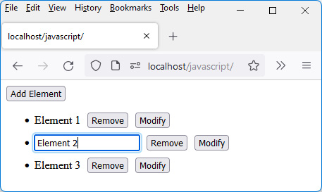 Figure 5.15 – The input field gets the focus directly 