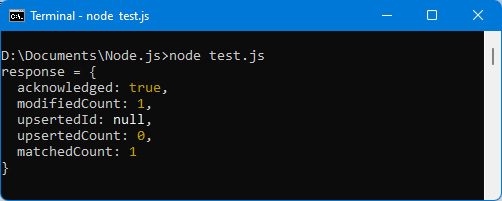 Figure 8.10 – Updating a document 