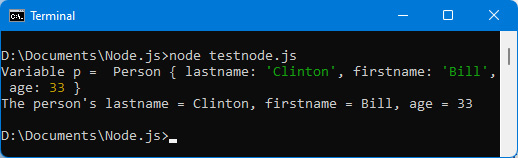 Figure 2.8 – The person's age is now transmitted 