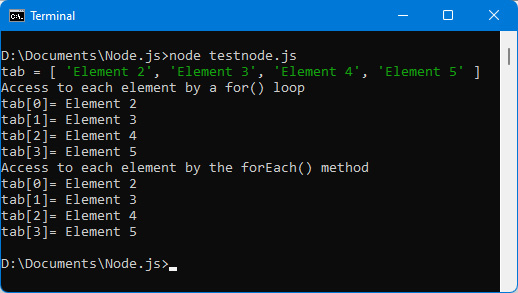 Figure 2.20 – Deletion of element with index 0 