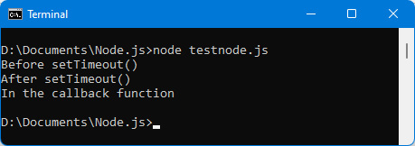 Figure 2.32 – Display when the 5-second delay has elapsed 