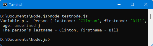 Figure 2.7 – Using a constructor 