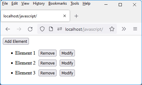 Figure 5.10 – List of elements improved with CSS code 