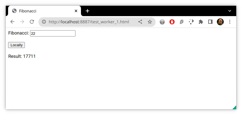 Figure 5.6 – A Fibonacci calculator