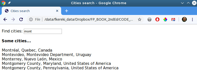 Figure 11.5 – After reaching four characters, searches will be fired