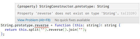 Figure 6.4 – You cannot add new methods to an existing object without an extra definition