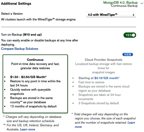 Figure 11.4: Additional Settings panel 