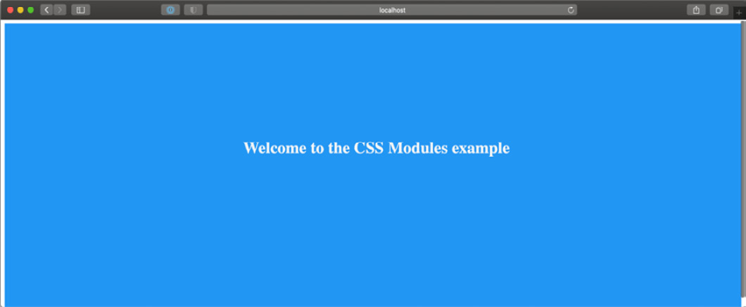 Figure 6.1 – Home page styled with CSS modules 