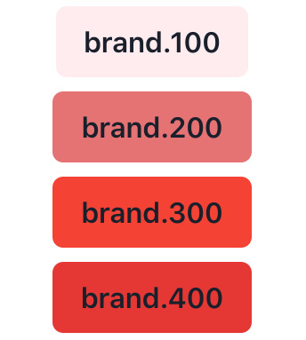 Figure 7.1 – Chakra UI buttons with custom theme colors 