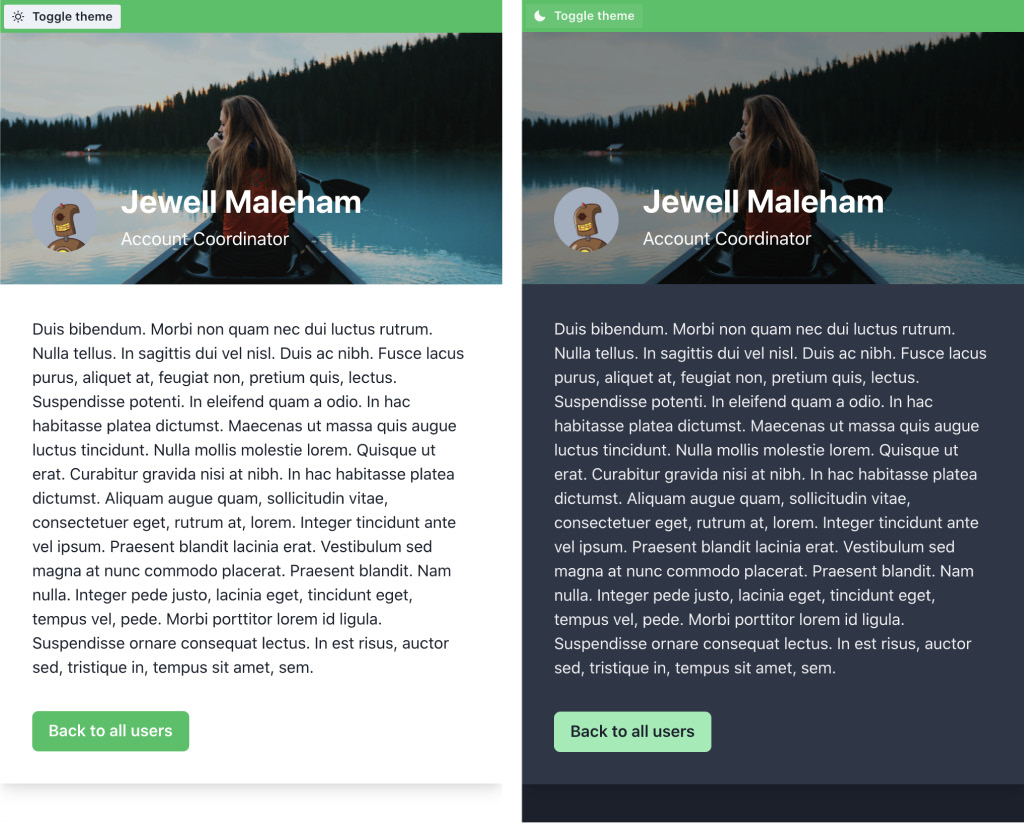 Image 7.8 – Single employee page (mobile view) 