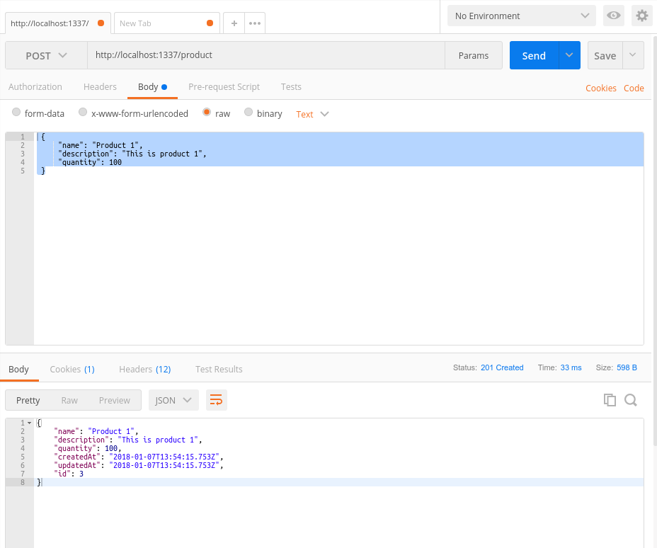 Sending a GET request