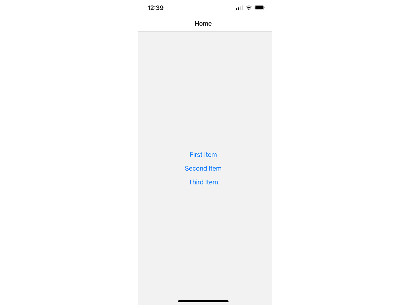 Figure 18.5 – The Home screen 