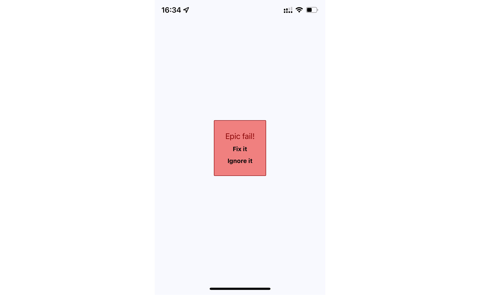 Figure 23.4 – The error confirmation modal 