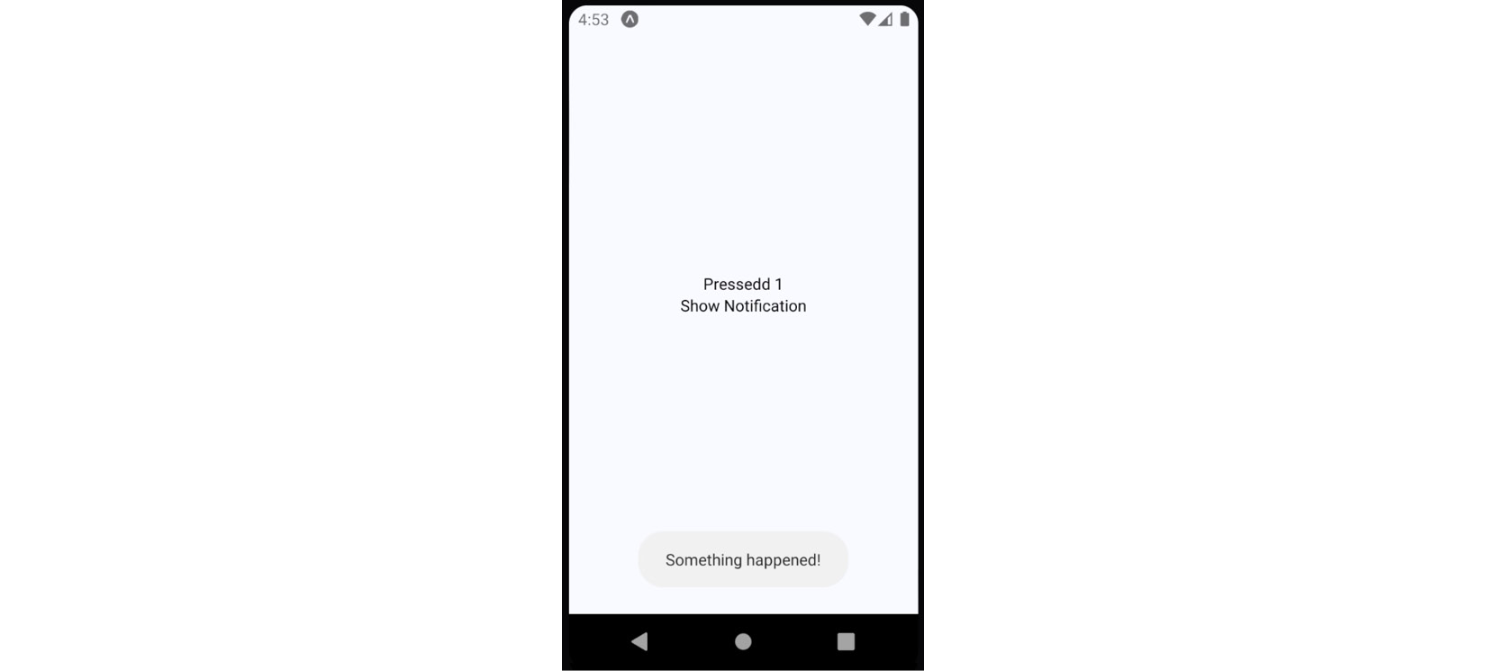 Figure 23.6 – An Android notification 