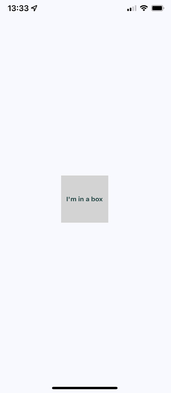 Figure 17.2 – Box in a middle of a screen 