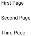 Figure 12.6 – The first page link is styled as the active link in the drawer 
