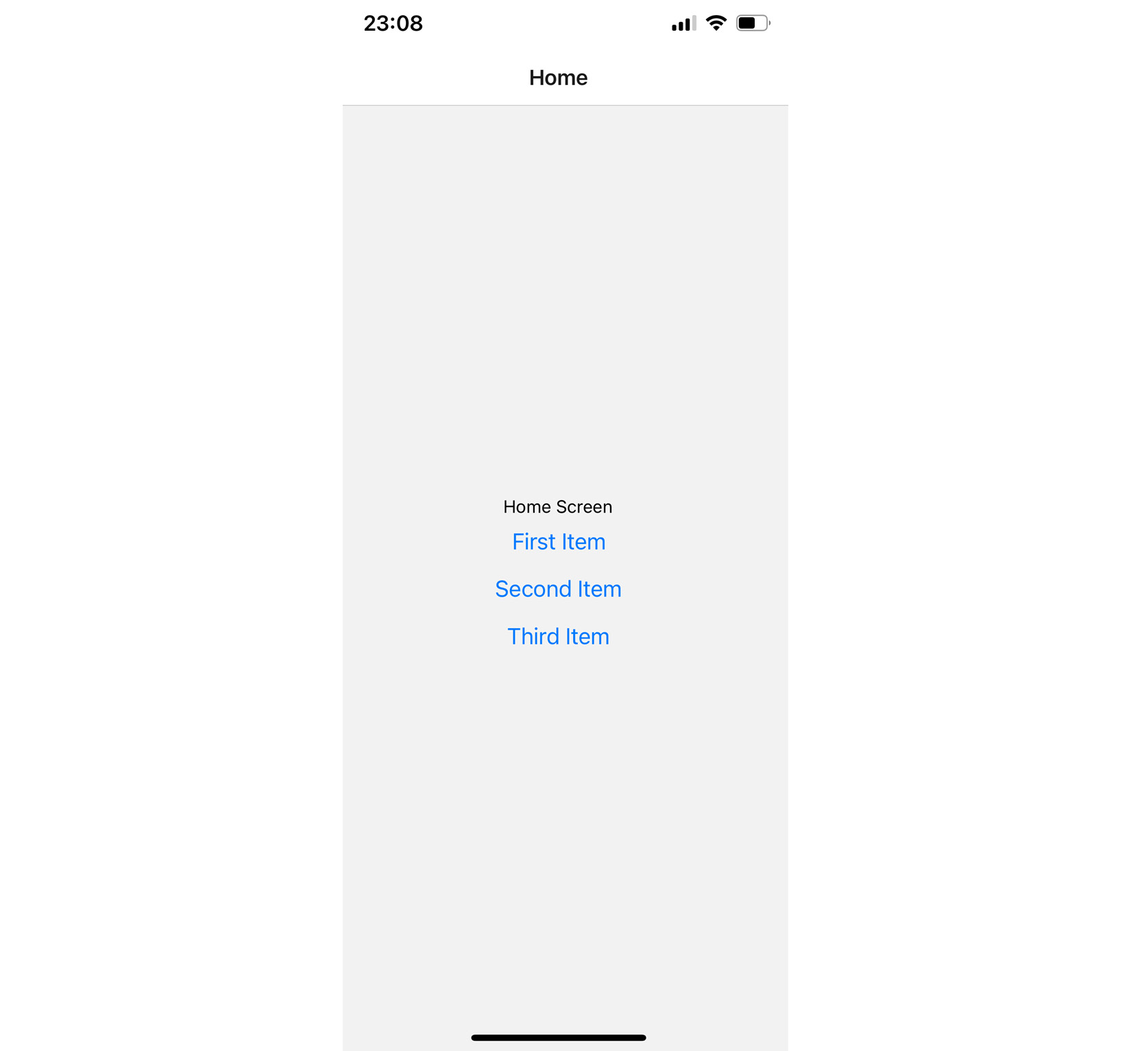 Figure 18.3 – The Home screen 