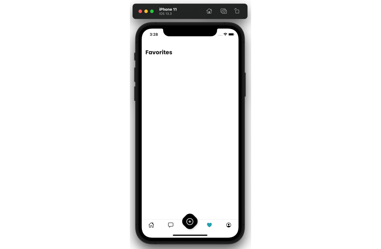 Figure 6.1 – Favorited surface with no images 