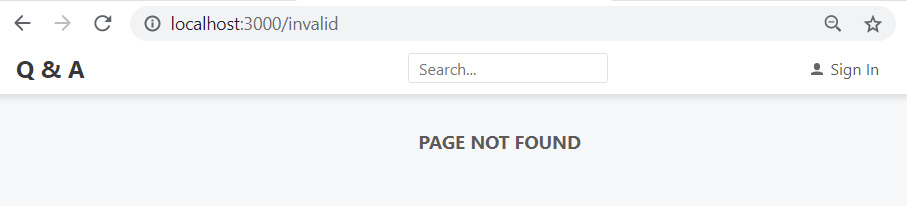 Figure 5.3 – Unhandled path  