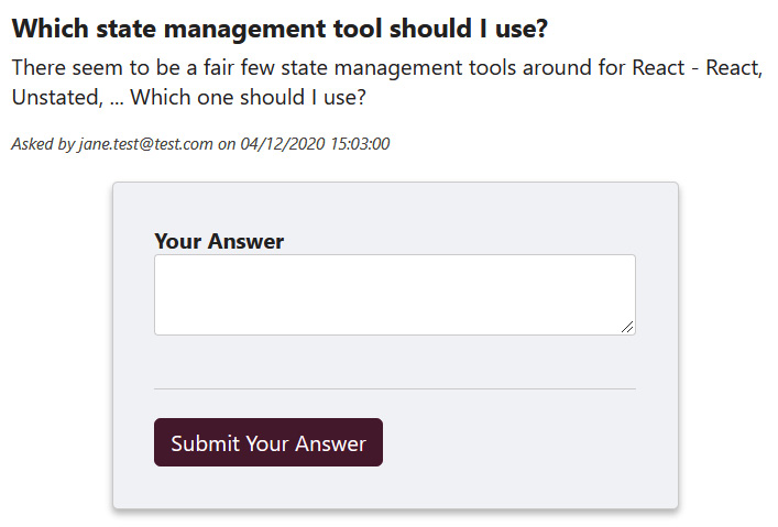 Figure 12.5 – Question page 