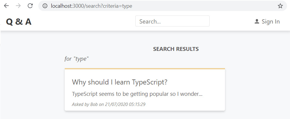 Figure 5.9 – Search results 