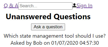 Figure 3.6 – Unanswered questions 