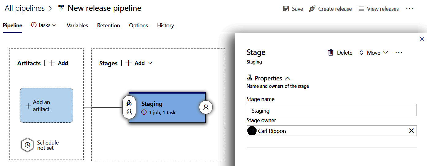 Figure 15.14 – Visual representation of release pipeline 