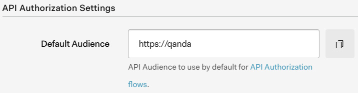 Figure 11.4 – Auth0 Default Audience setting 