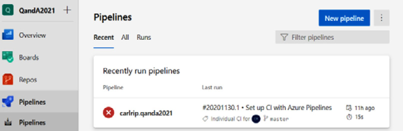 Figure 15.6 – Build pipeline list 