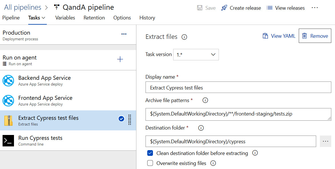 Figure 15.29 – Removing a task 