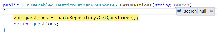 Figure 9.4 – Model binding with no search query parameter 