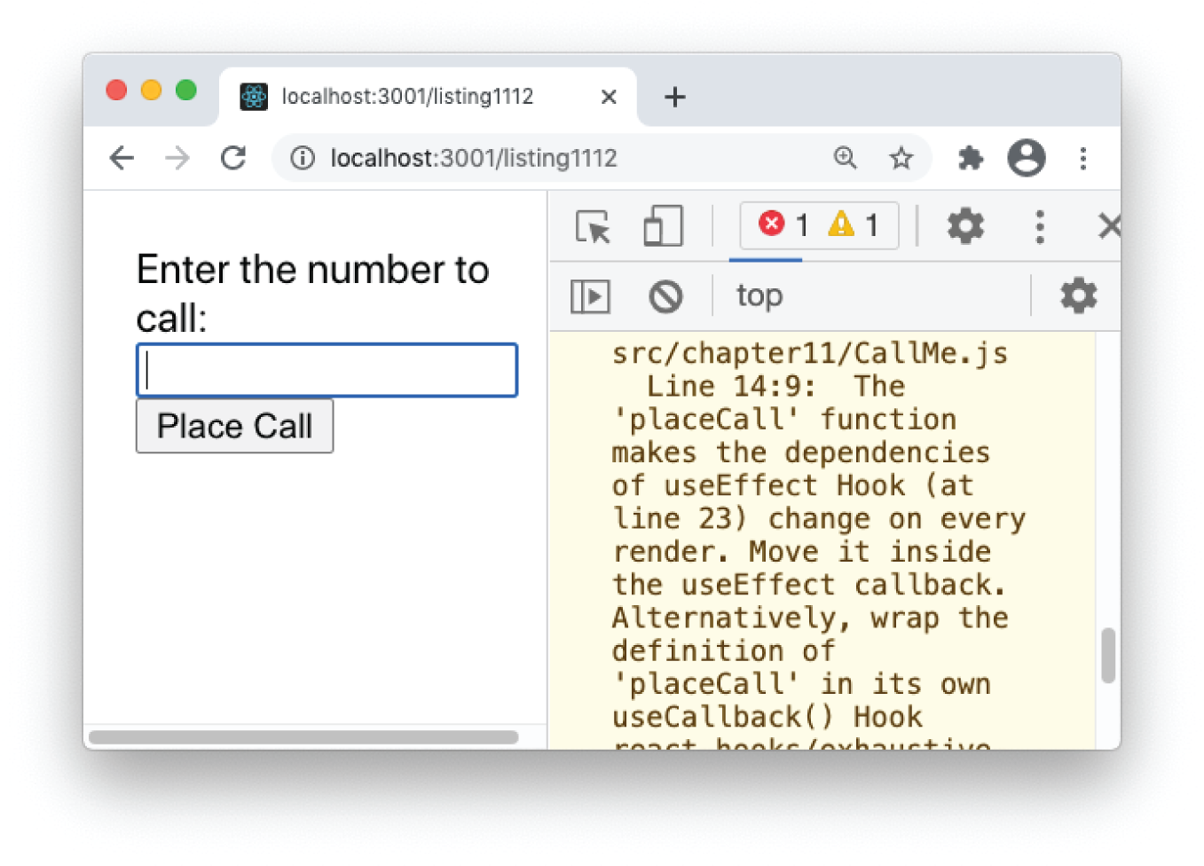 Snapshot shows Unnecessary renders warning due to a function dependency