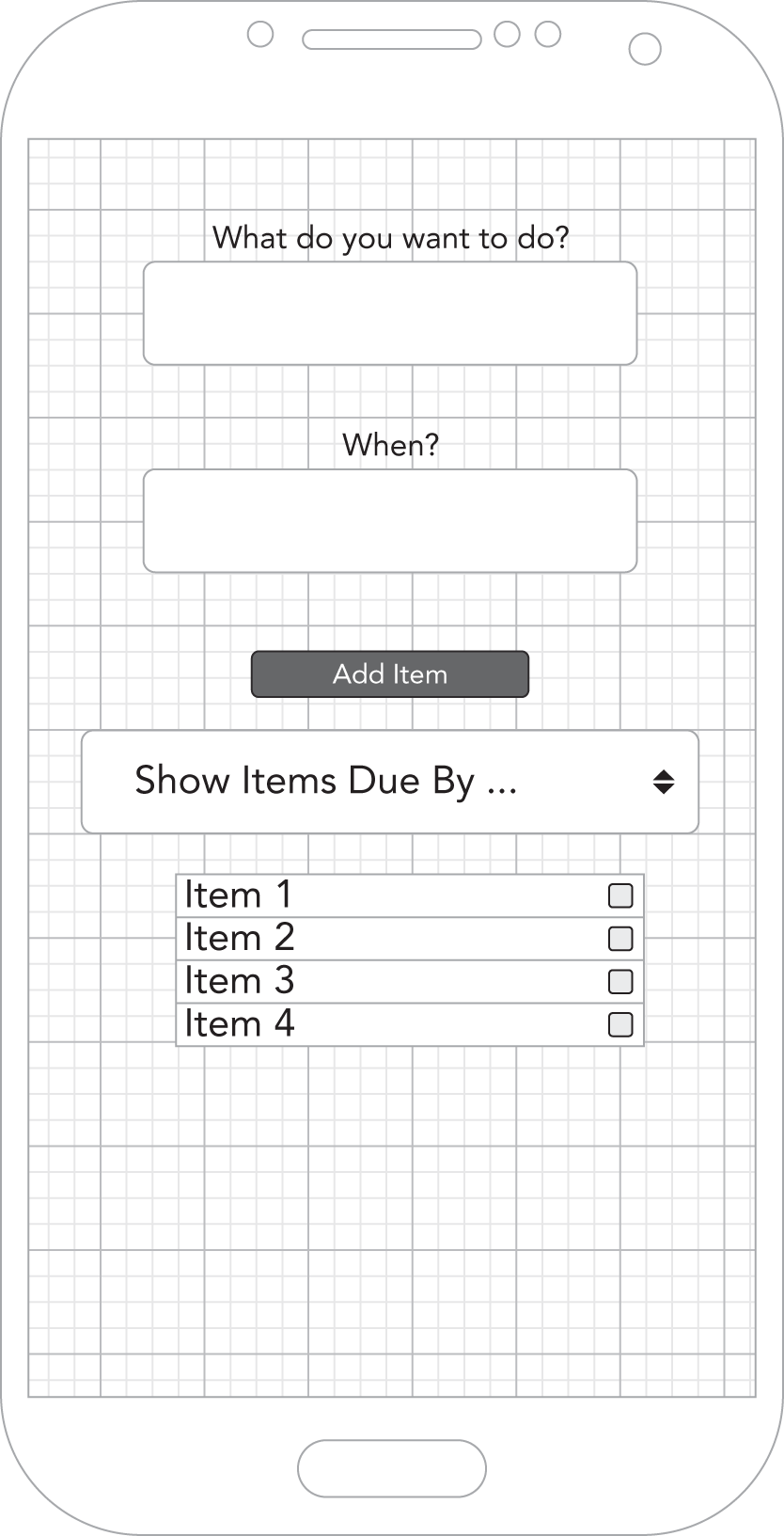 Snapshot shows a reminders app