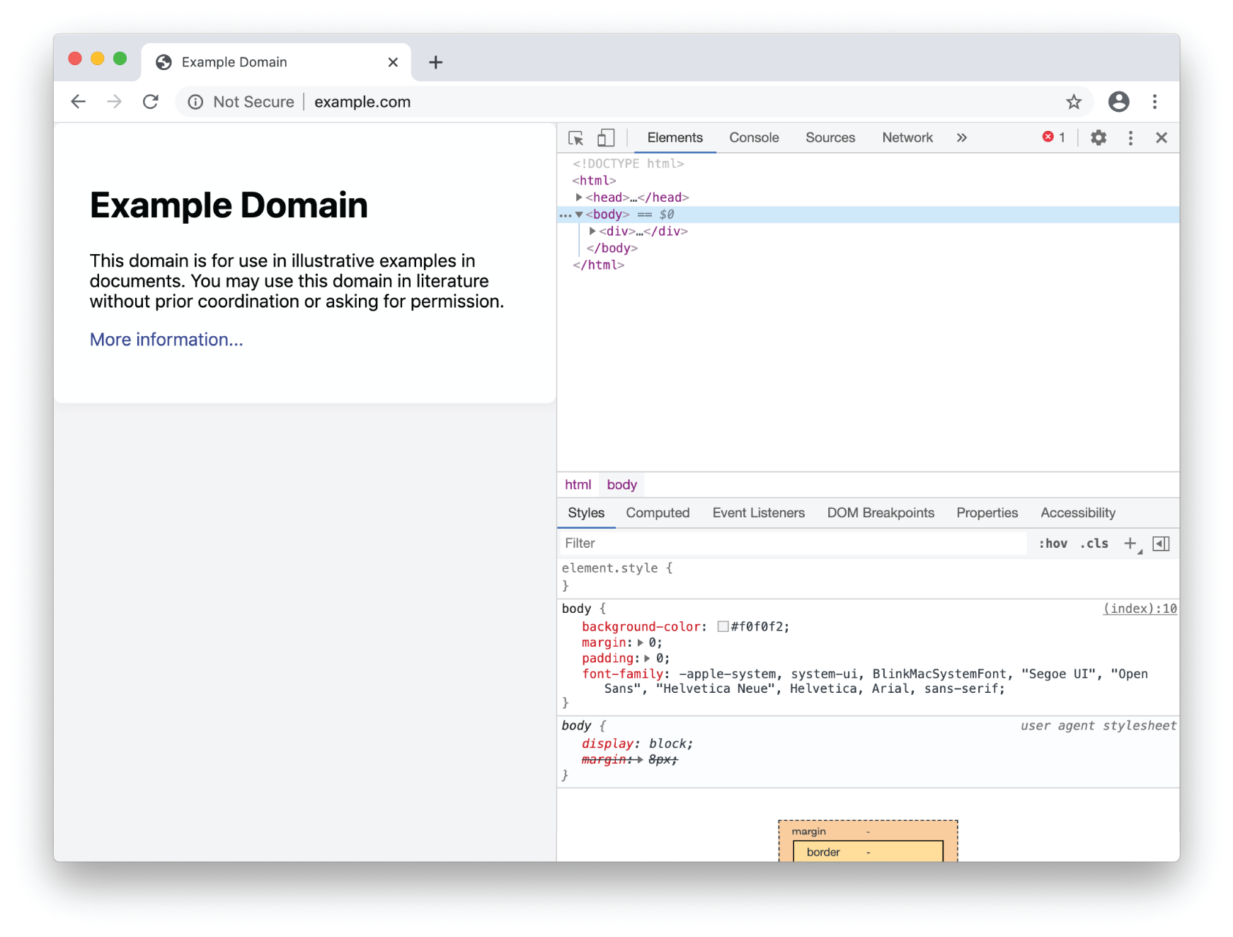 Snapshot shows Chrome DevTools