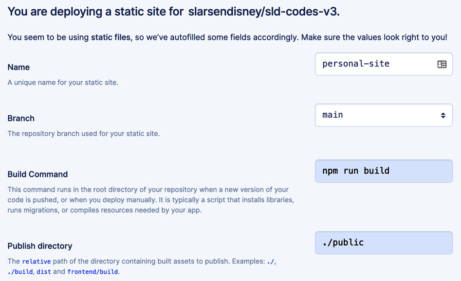 Figure 9.10 – The Render site settings  