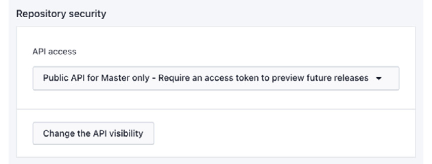 Figure 3.10 – Repository security 