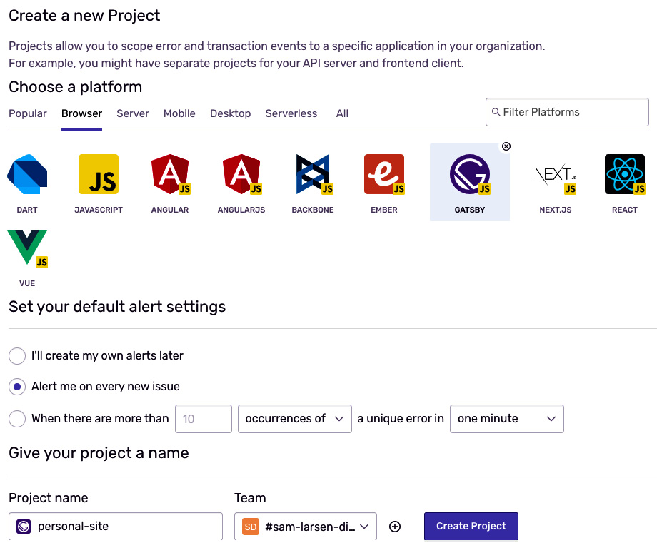 Figure 8.7 – Sentry initialization 