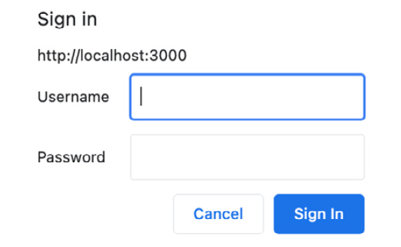 Figure 9.18 – Basic auth challenge dialog box 