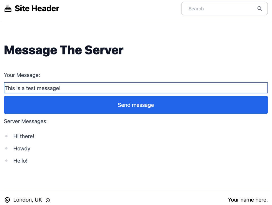 Figure 12.1 – Socket demonstration page 