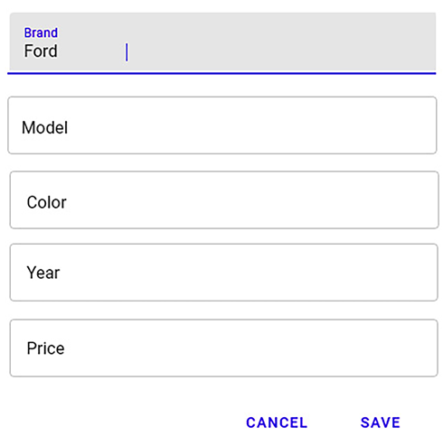 Figure 10.2 – The frontend mock-up 