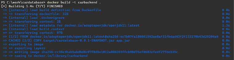 Figure 15.25 – Docker build 