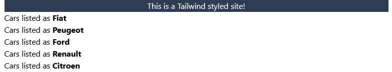 Figure 4.1 – Our nearly blank Tailwind CSS – the React page 