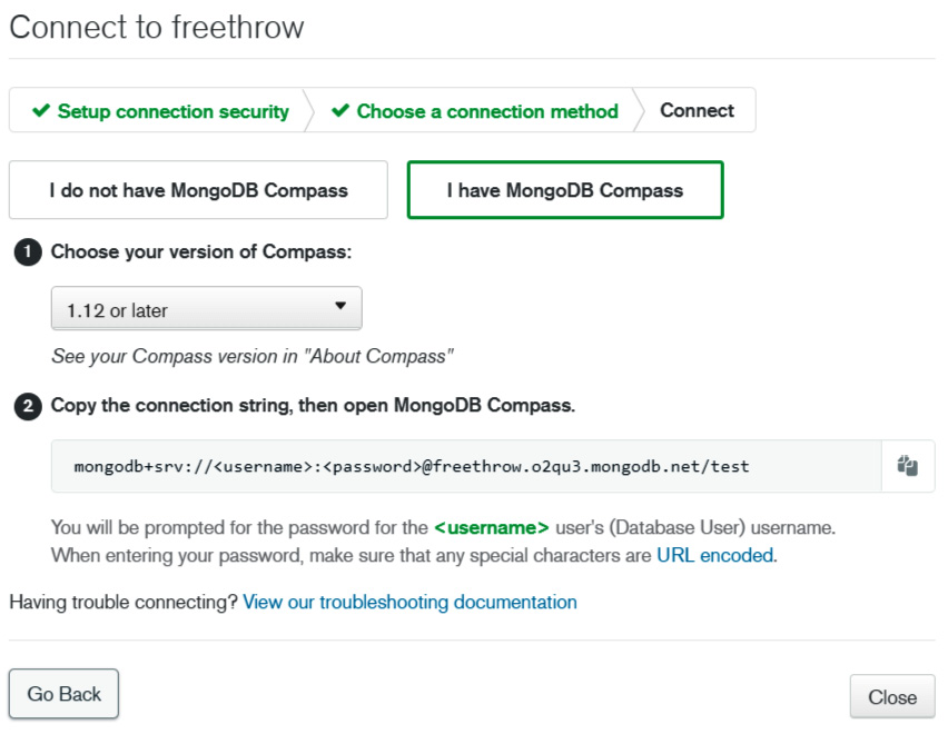 Figure 2.20 – Connection string 