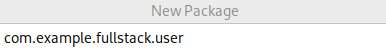 Figure 2.5 – A screenshot of the IntelliJ New Package dialog 